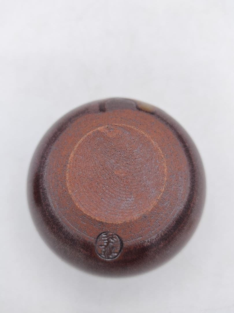 c907【新品・未使用】大名物唐物 紹鴎茄子写 龍喜窯 木箱 茶道具