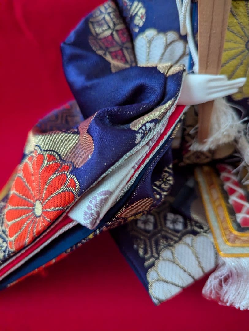 【値下げ】親王飾り ひな祭 伝統的雛人形 ミニチュア 昭和レトロ 70ビンテージ