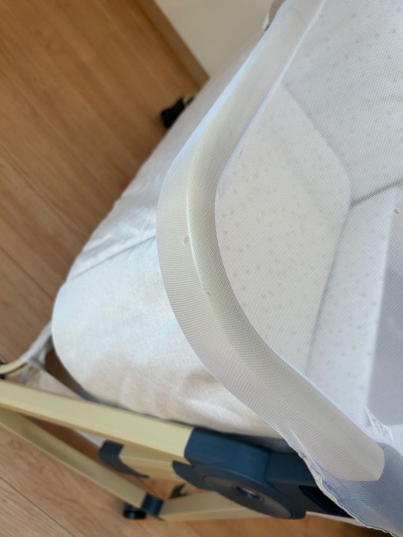 HZDMJ ベビーベッド 2024 SG認証済 折りたたみ ベージュ