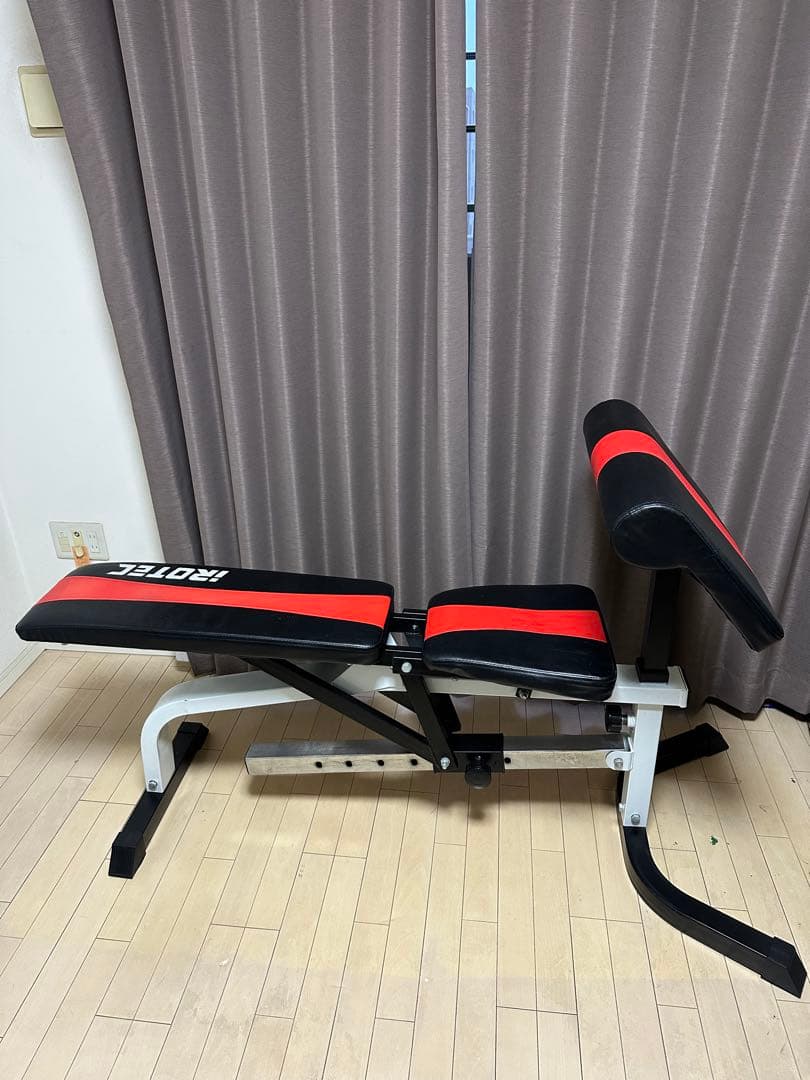 IROTEC（アイロテック）マルチポジションベンチ トレーニングベンチ 黒/赤