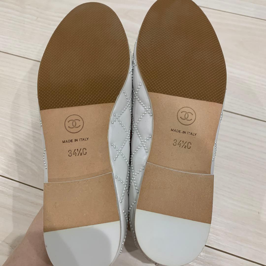 B*E様 CHANEL バレエシューズ ホワイト 34半　新品