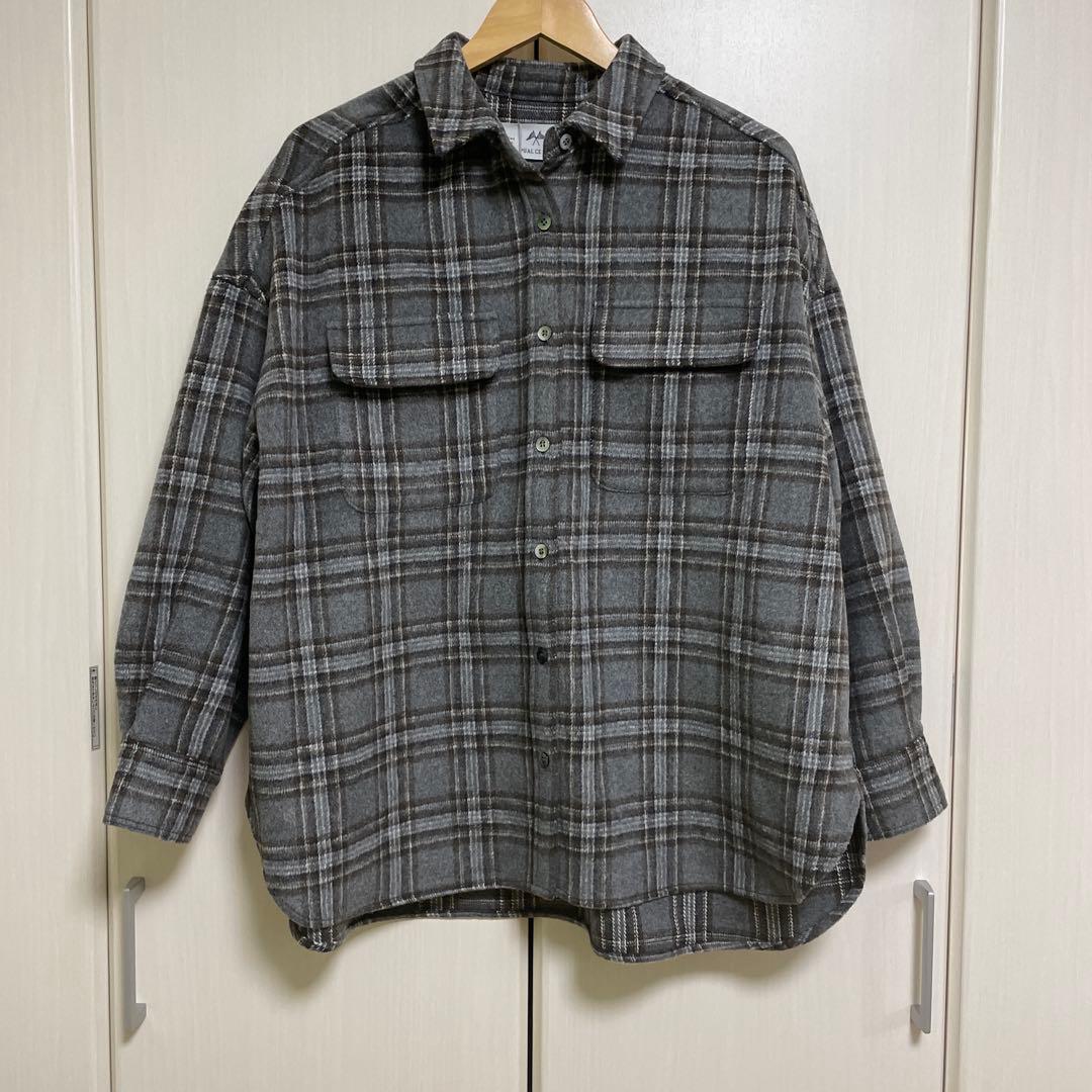 新品未使用！起毛チェックシャツ