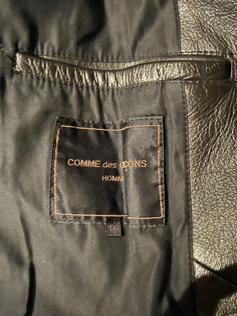 コムデギャルソンオム レザーダッフルコート COMME des GARÇONS