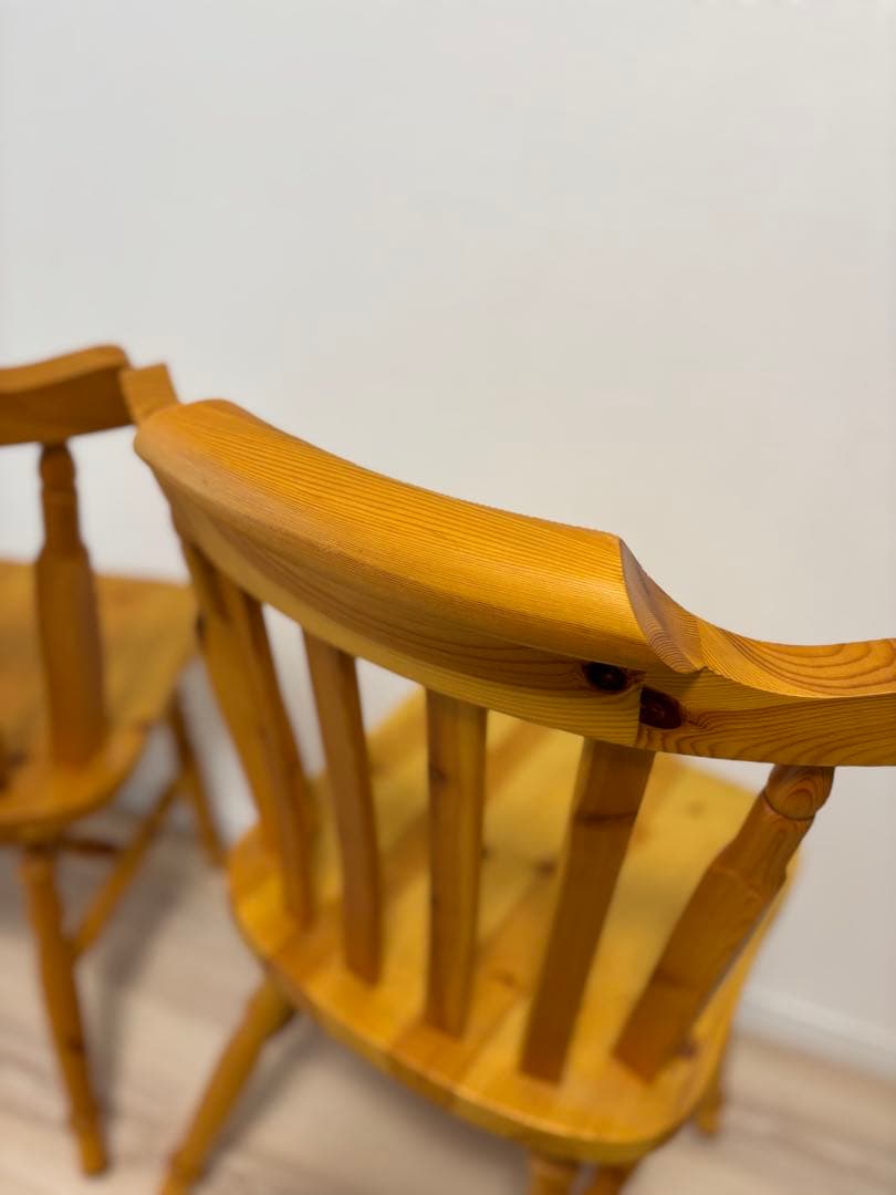 【美品】ウィンザーチェア カントリー 洋風 天然木ダイニングチェア②