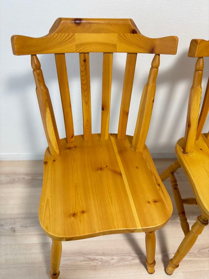 【美品】ウィンザーチェア カントリー 洋風 天然木ダイニングチェア②