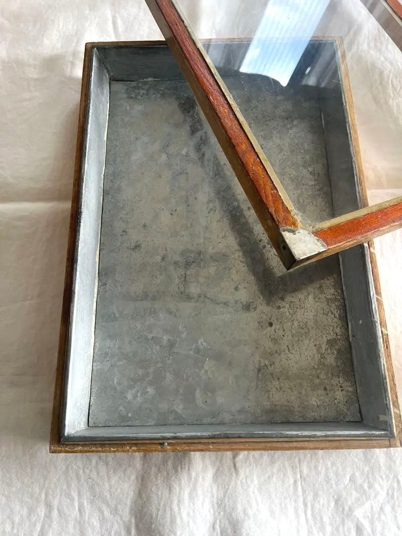 レトロ駄菓子屋ケース　アンティークガラスショーケース