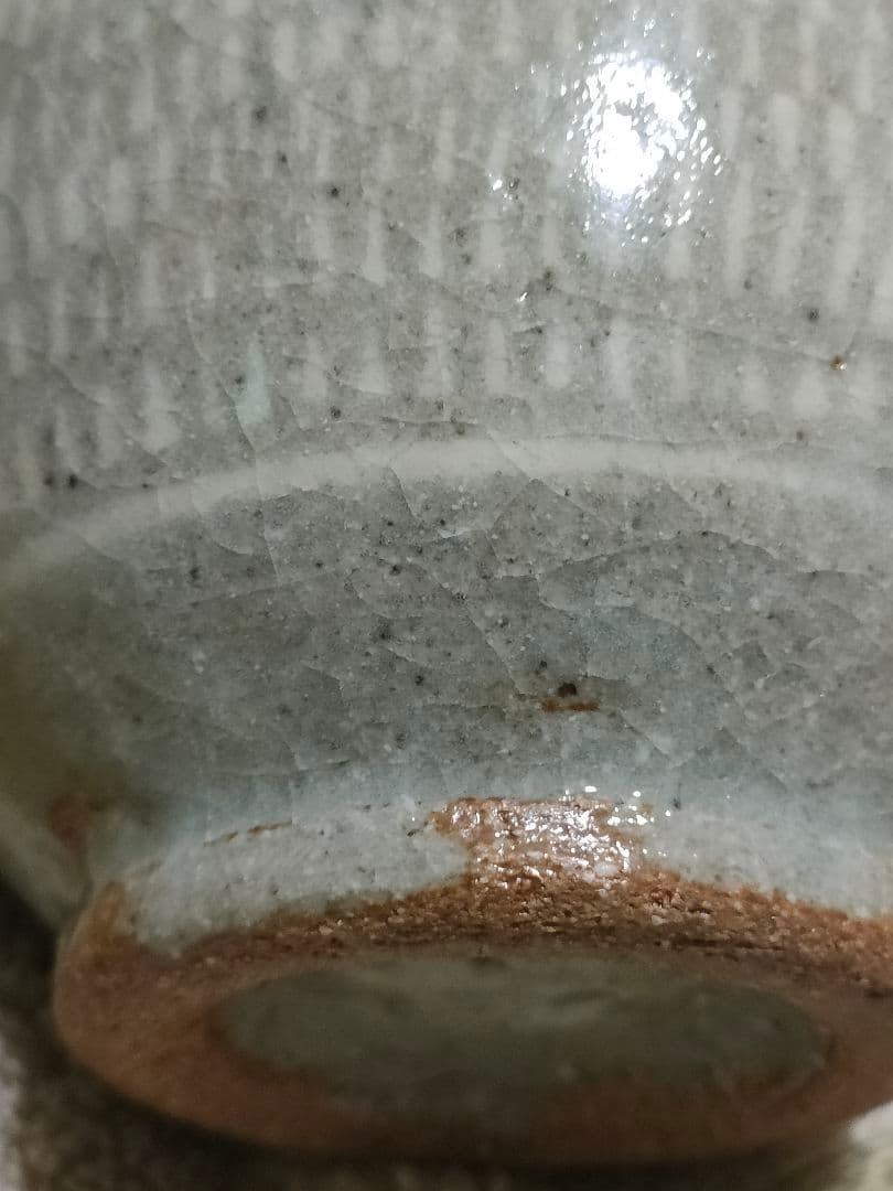 高麗青磁　李朝　象嵌　時代物　徳利　花入　骨董アンティーク