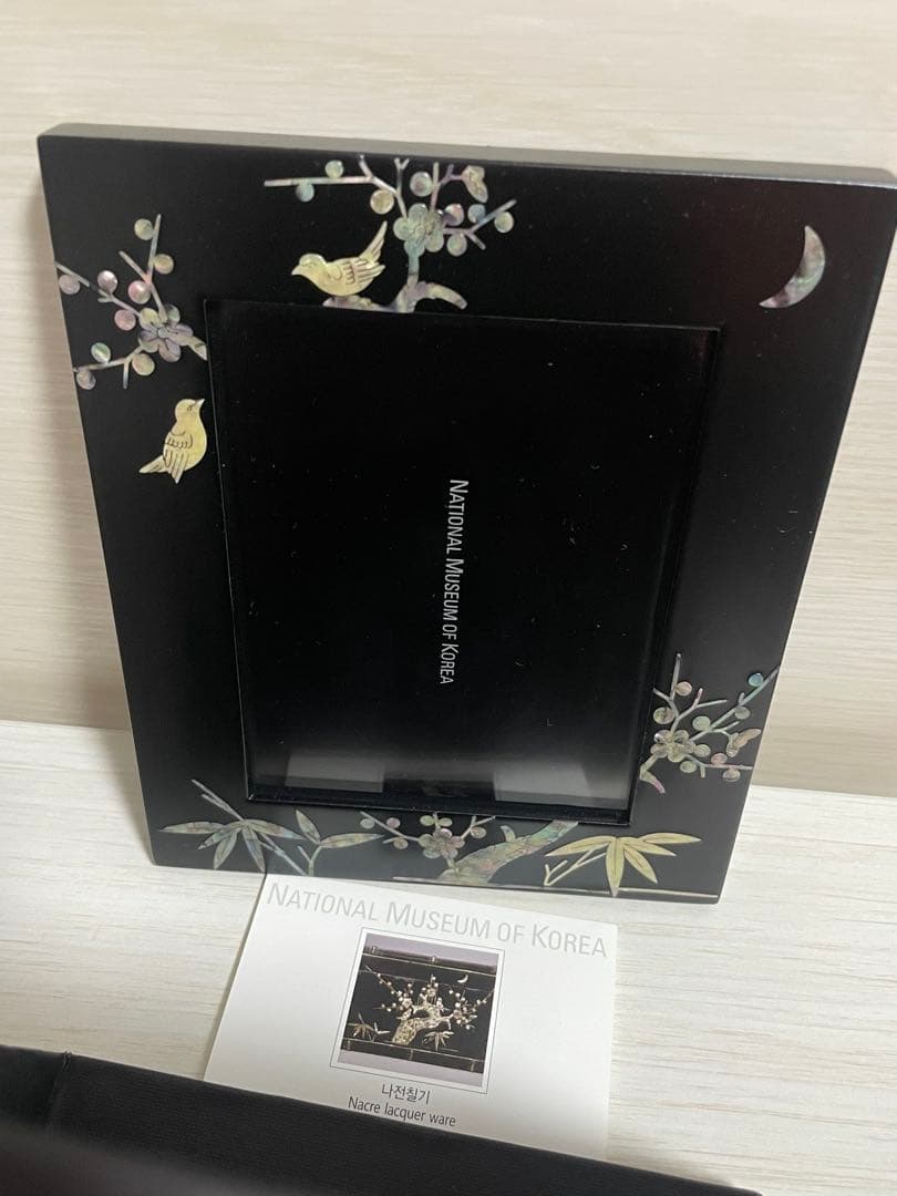 韓国　螺鈿　フォトフレーム　花鳥national museum of korea