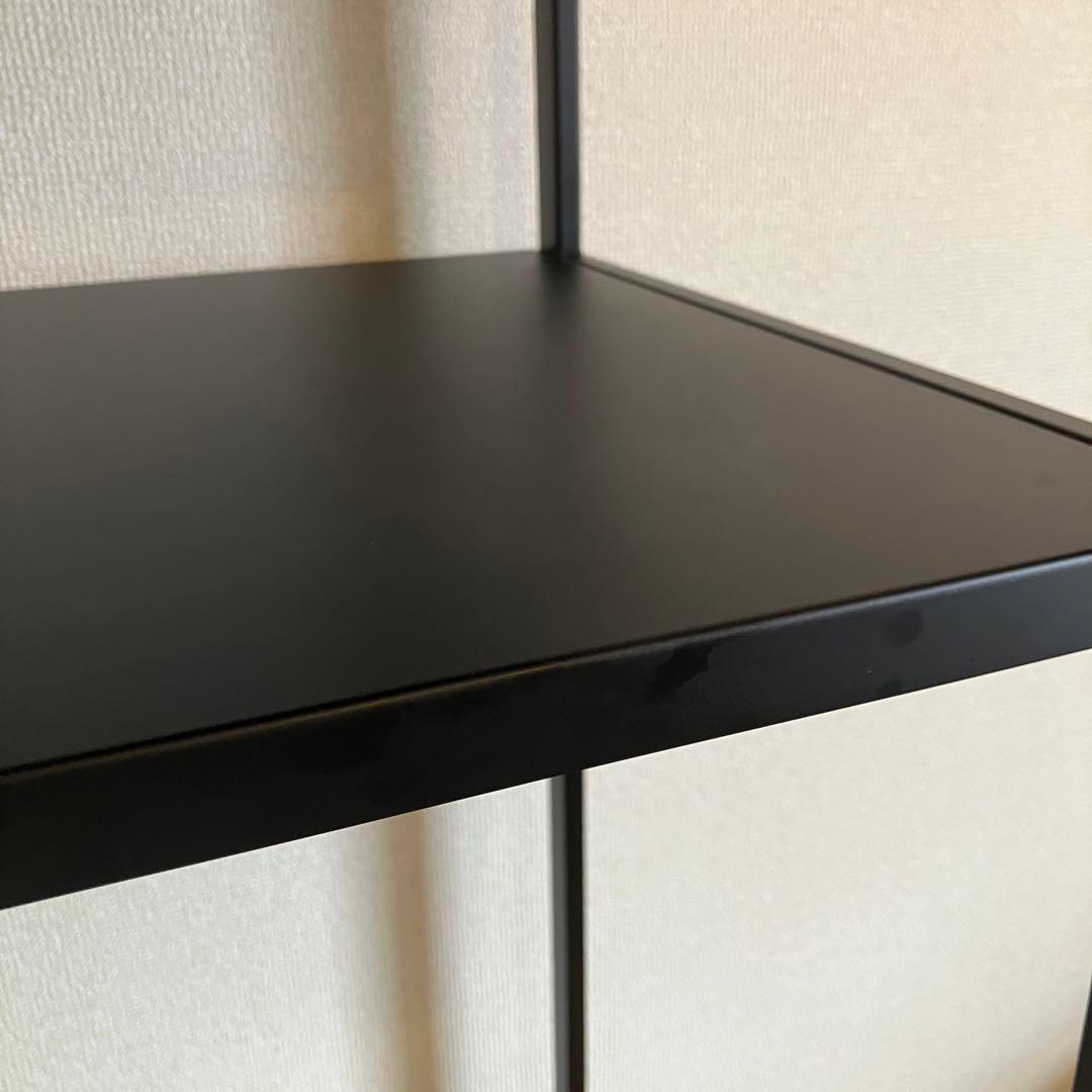 【tower】 山崎実業 ゴミ箱上ラック 電子レンジラック ブラック 送料込み