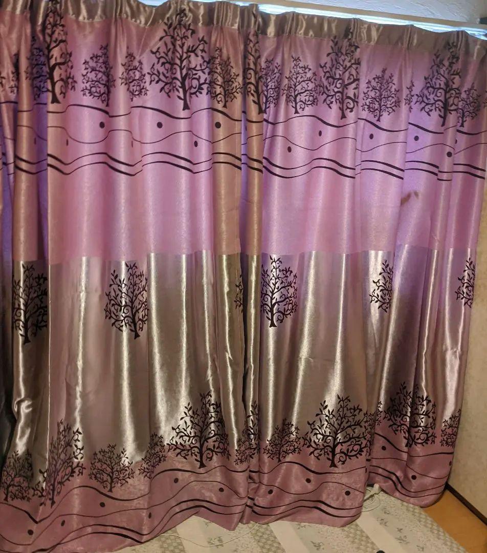 紫のカーテン　セット