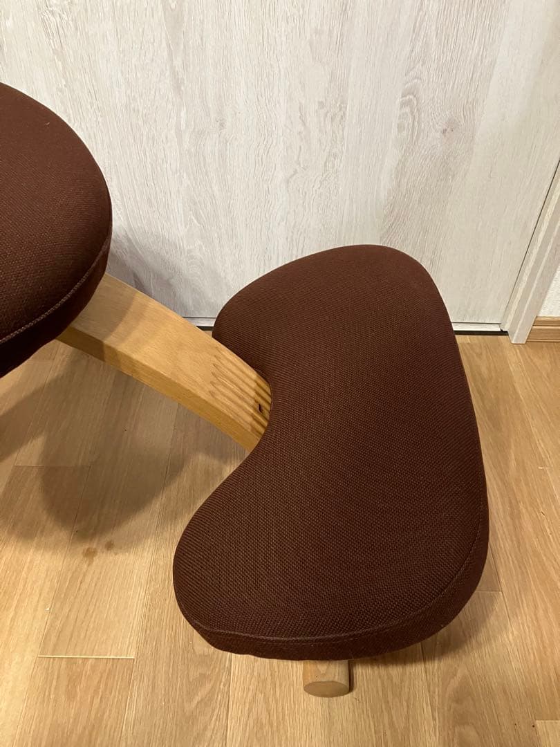 美品　バランスイージー バランスチェア リボ社 新品カバー付(ブルー)