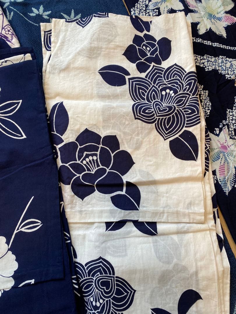 浴衣まとめ売り　7枚　浴衣　絞り柄　アンティーク