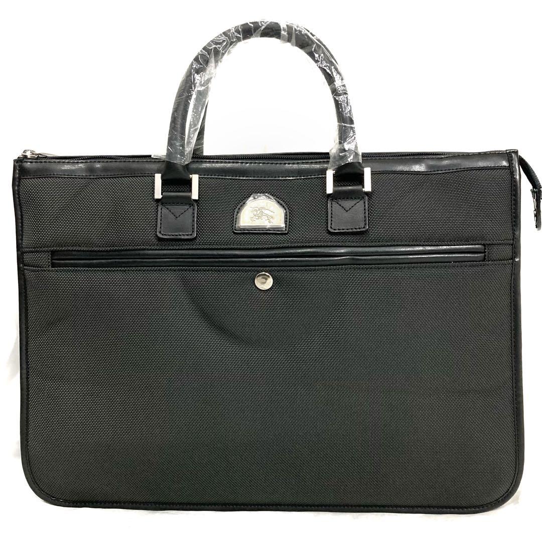 ちぃさん バーバリー 2wayビジネスバッグ ナイロン×レザー チェック柄