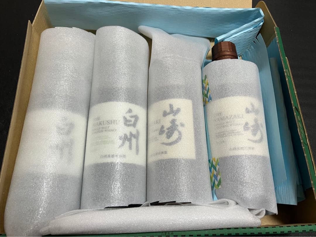 サントリー 山崎と白州ウイスキー 4本セット