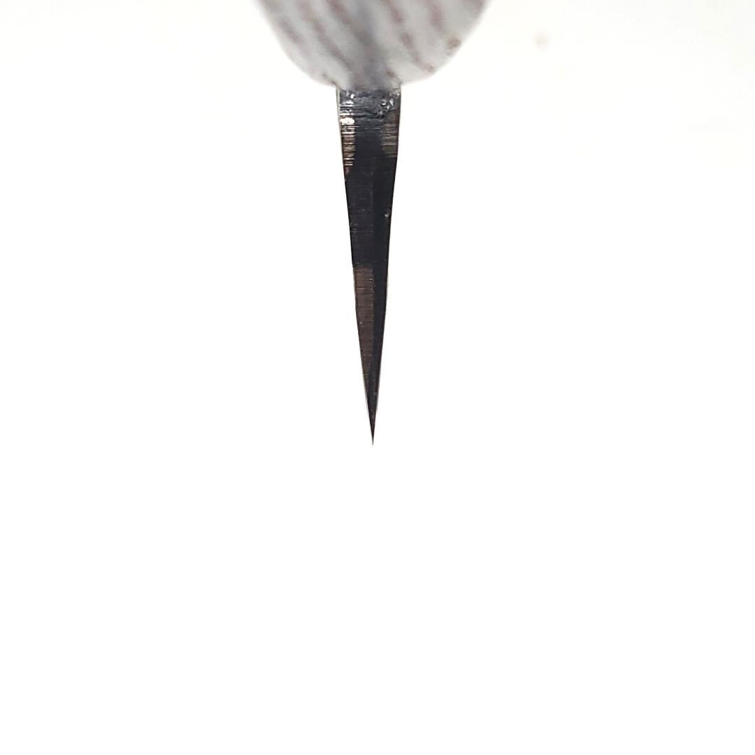 【1点物】青紙２号 黒打 厚刃包丁 210㎜ G9392 焼栗柄 手作り 月光作