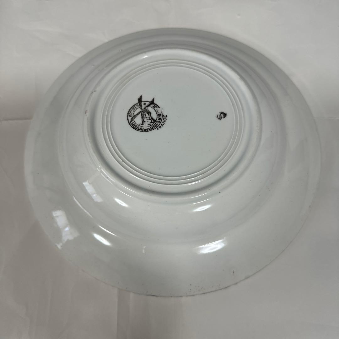 【美品】フランスアンティーク　バスクプレート　Basque 100年前のお皿