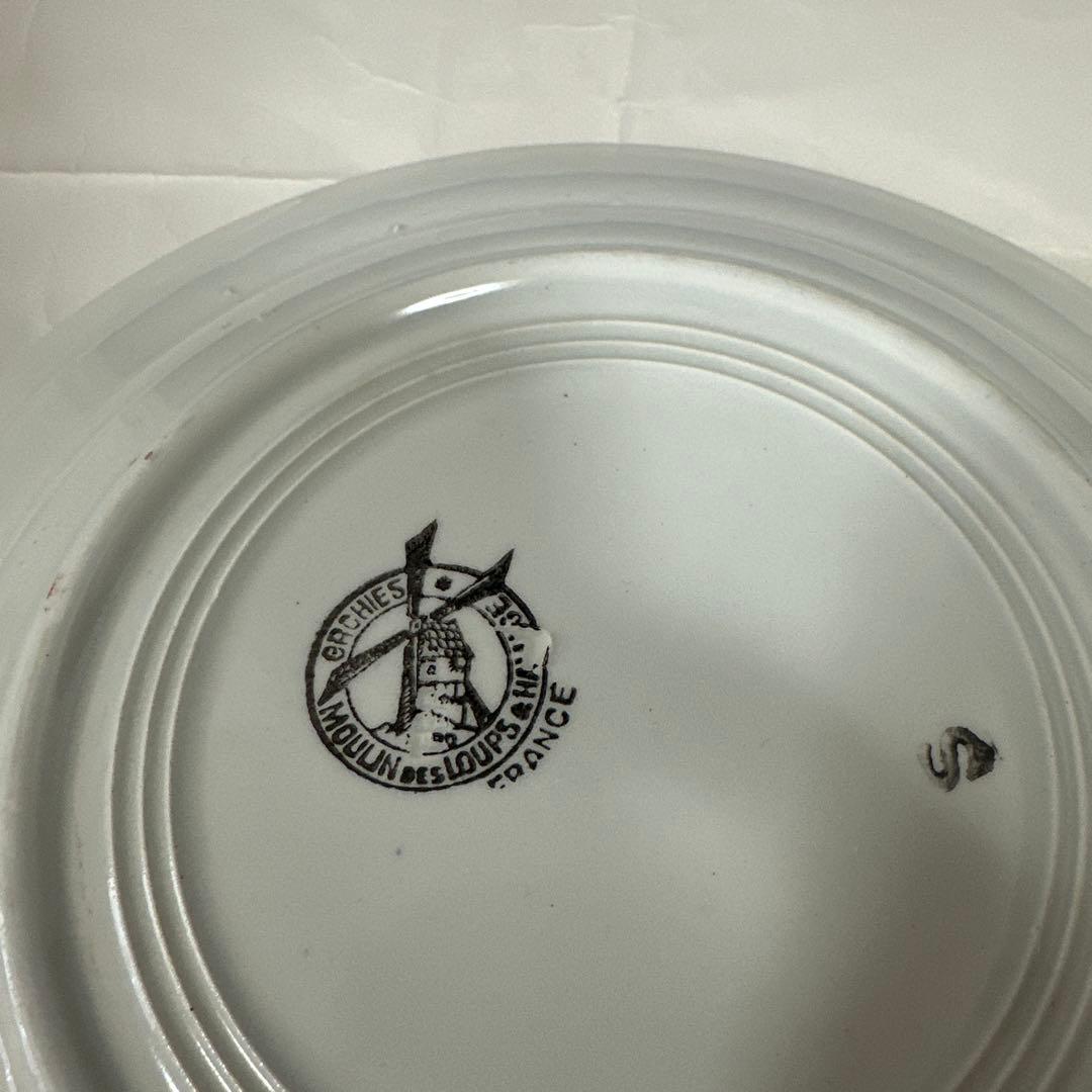 【美品】フランスアンティーク　バスクプレート　Basque 100年前のお皿