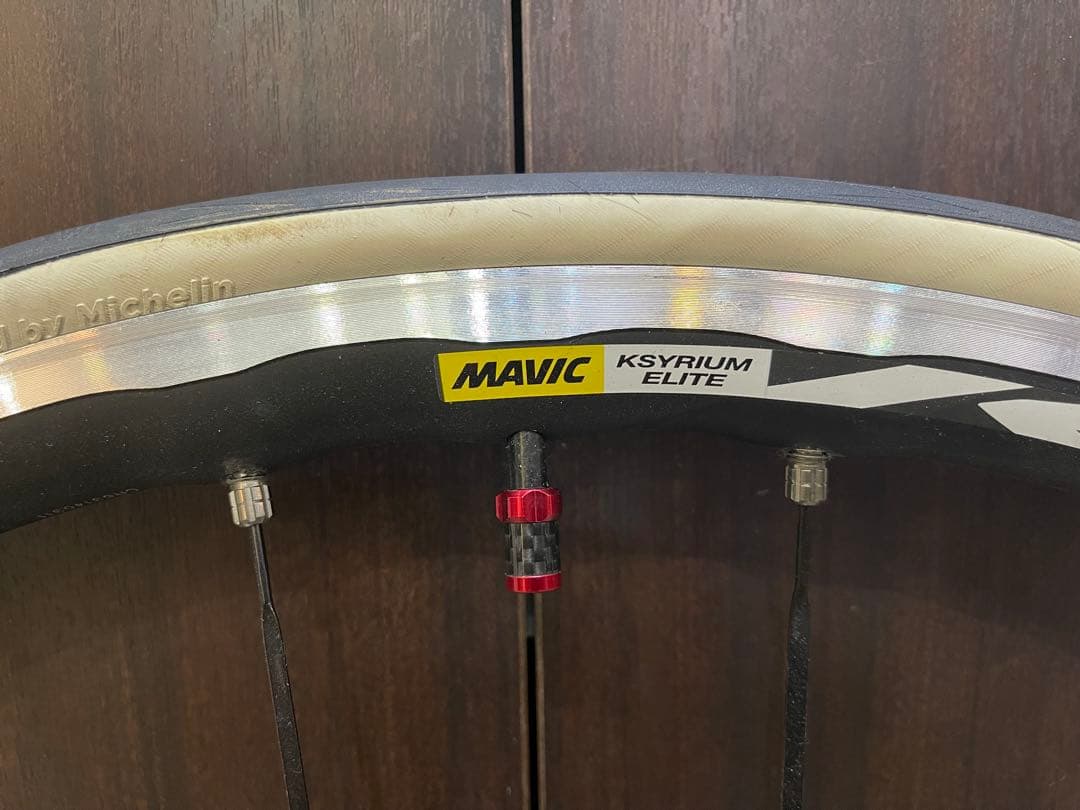 MAVIC KSYRIUM ELITE完組ホイール リムブレーキ　ホワイトハブ