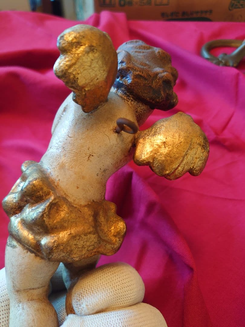 アンティーク オーストリア 天使ペア 壁飾り