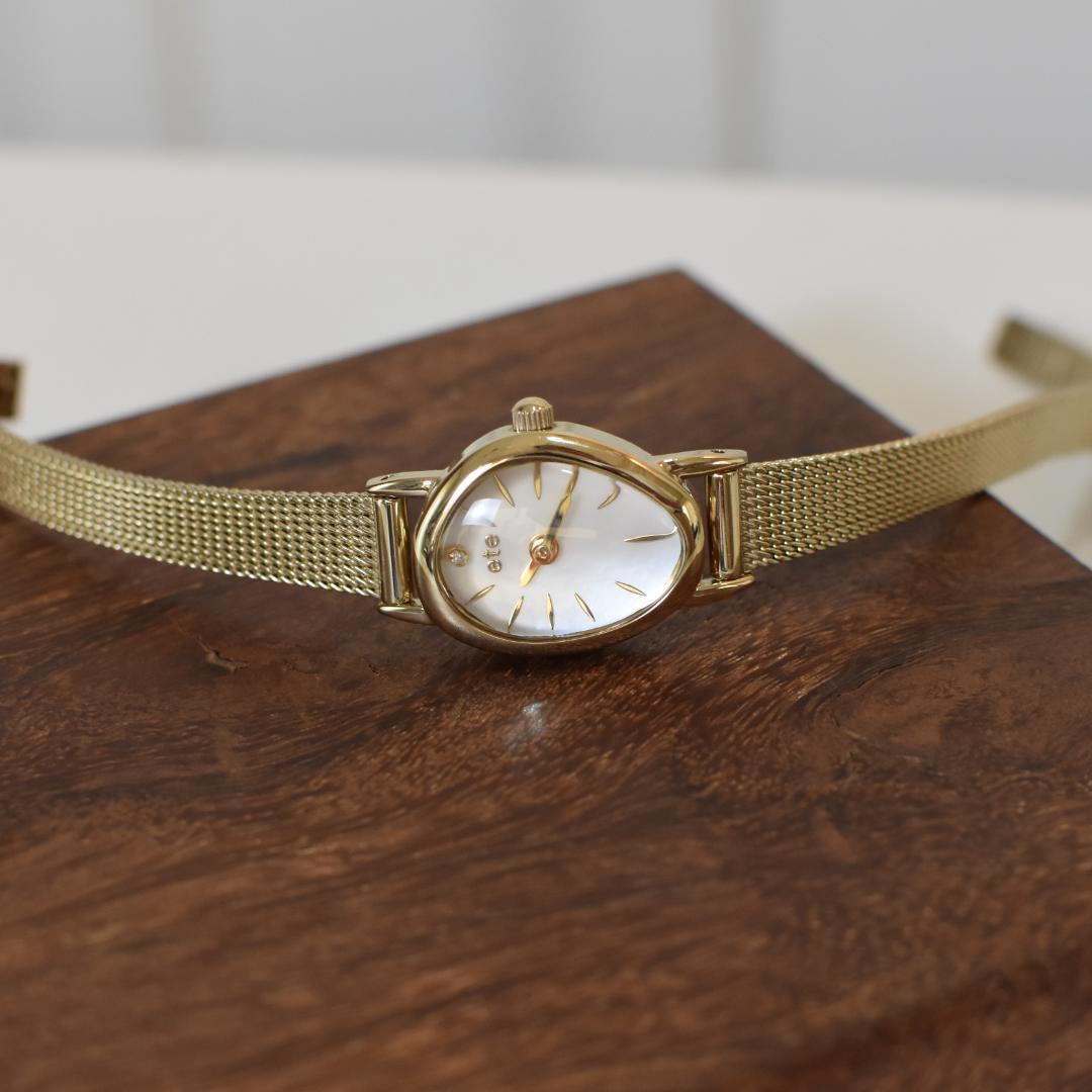 〇 ete 〇エテ　　腕時計　ジェムフェイス　レディース　　ダイヤ