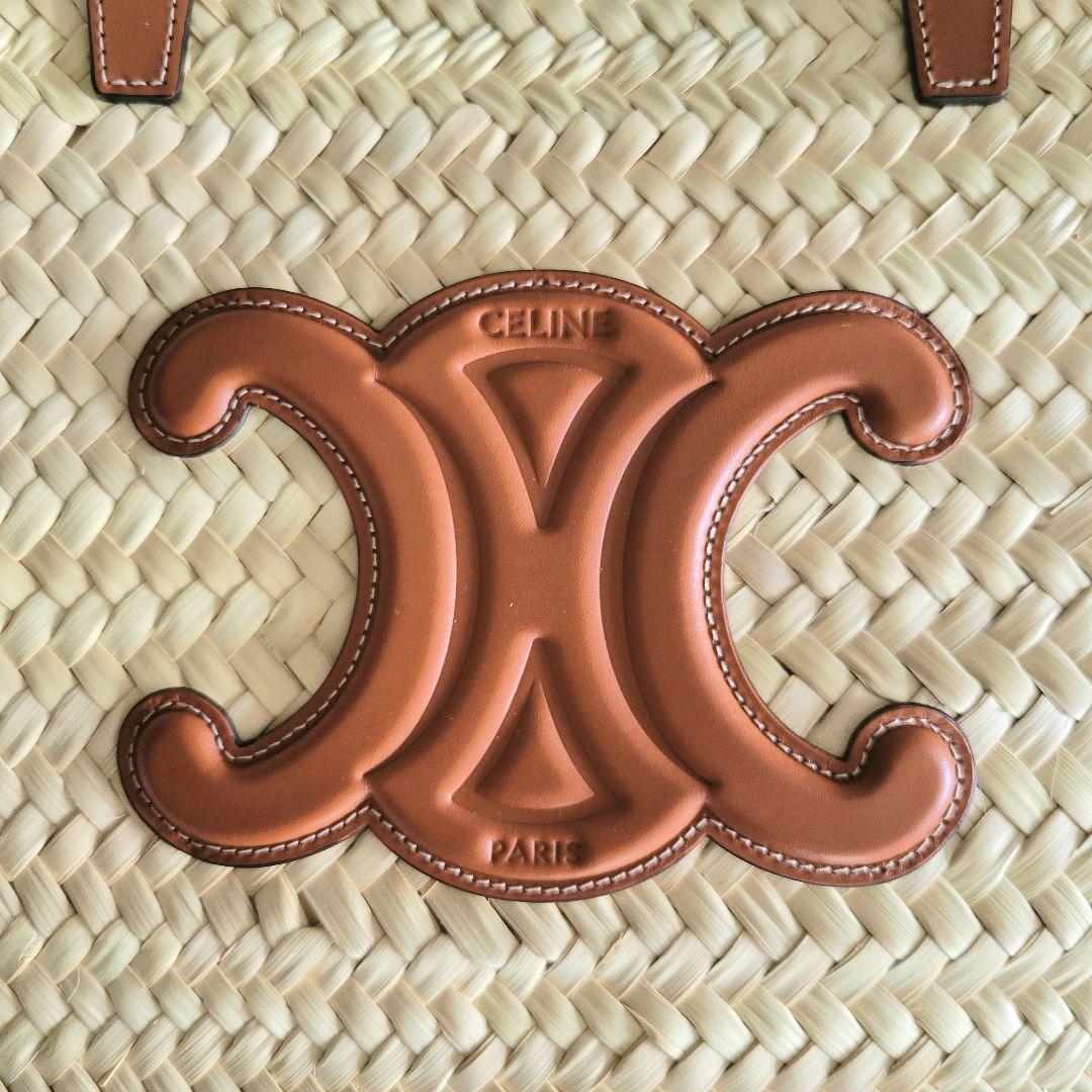 【新品未使用・訳アリ】CELINE/セリーヌ ミディアム クラシックパニエ タン