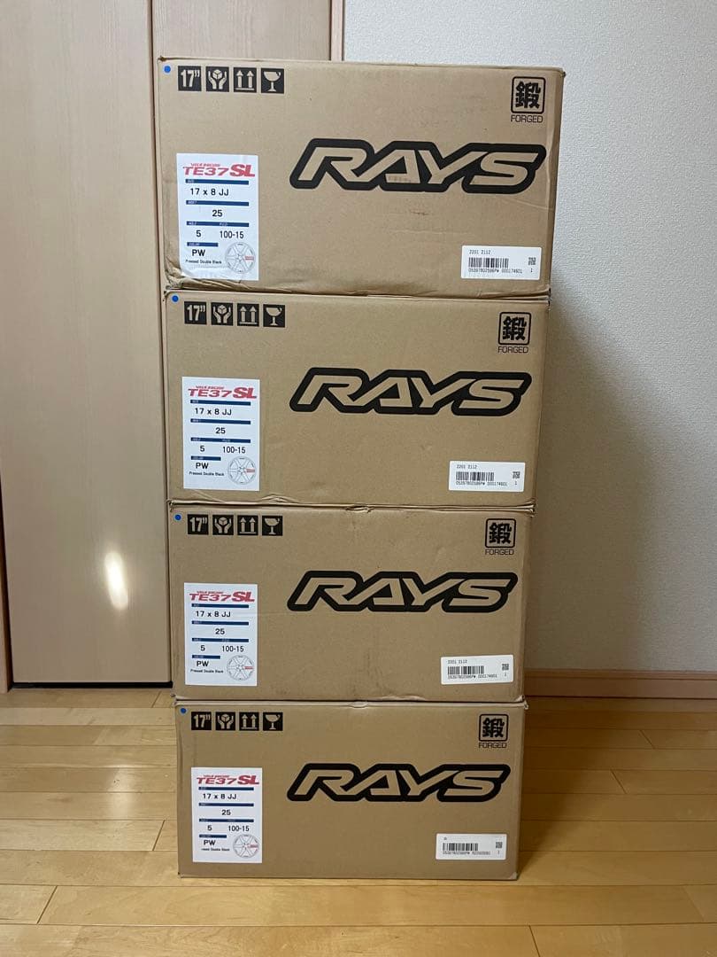 RAYS TE37 SL 17 8JJ ＋25 特注　稲継エンジニアリング