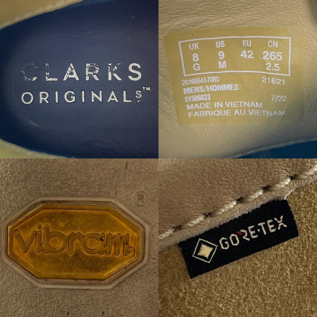 美品　クラークス　GTX ワラビーブーツ　ゴアテックス　メープルスエード　 26