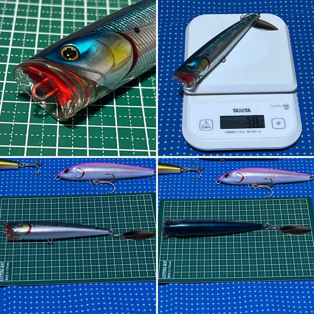 ハードルアーセット ／ポッパー／多色 ／海釣り用