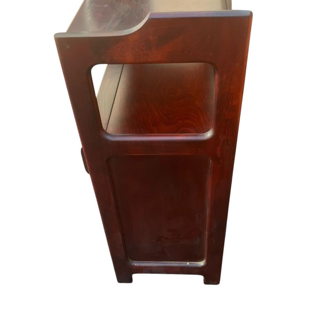 オールドカリモク　キャビネット　昭和レトロ 電話台 花台 古家具　FAX台