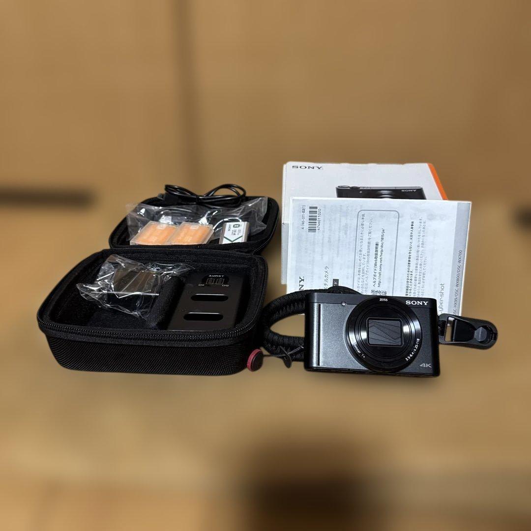 SONY サイバーショット DSC-WX800 4K 同時充電器 バッテリー3個