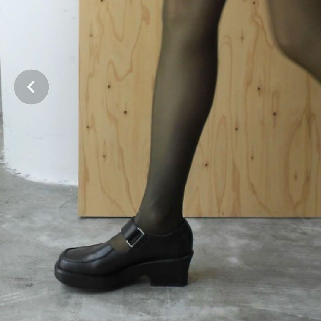 美品⭐️UNTISHOLD アンチショルド LIZA レザーシューズ 黒 日本製