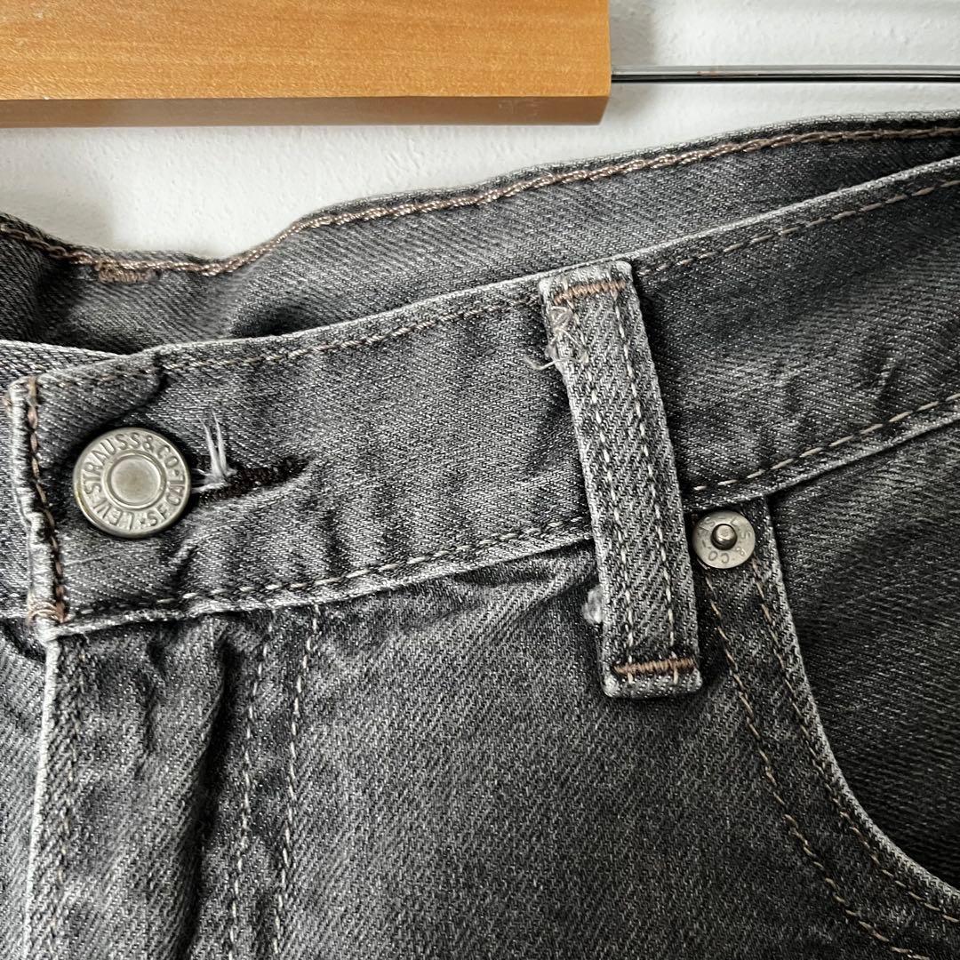 LEVI'S 569 先染め　ブラック　グレー　W34 L32 エジプト製