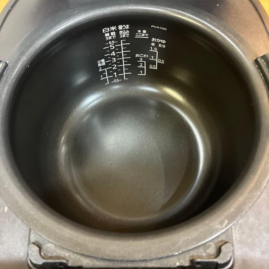 圧力炊飯器　TIGER JPV-A100 5.5合炊き