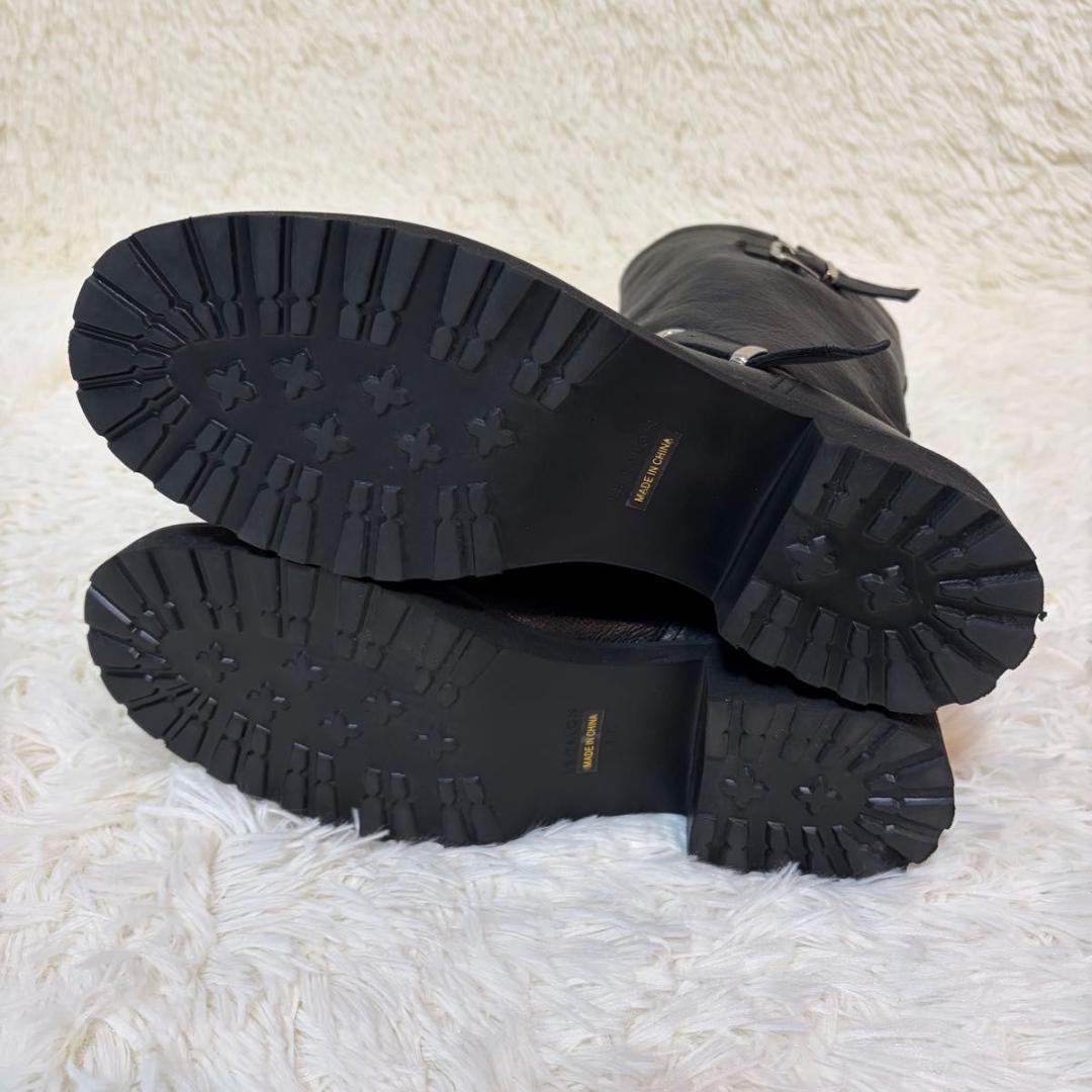 極美品✨ルタロン エンジニアブーツ トラックソール 厚底 軽量 シボ革 LL