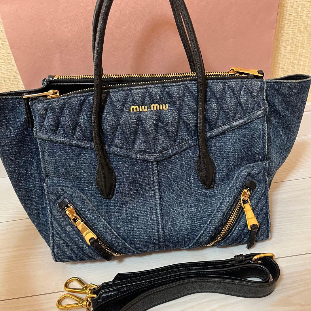 miumiu❤️ミュウミュウ 3wayデニムトートバッグ