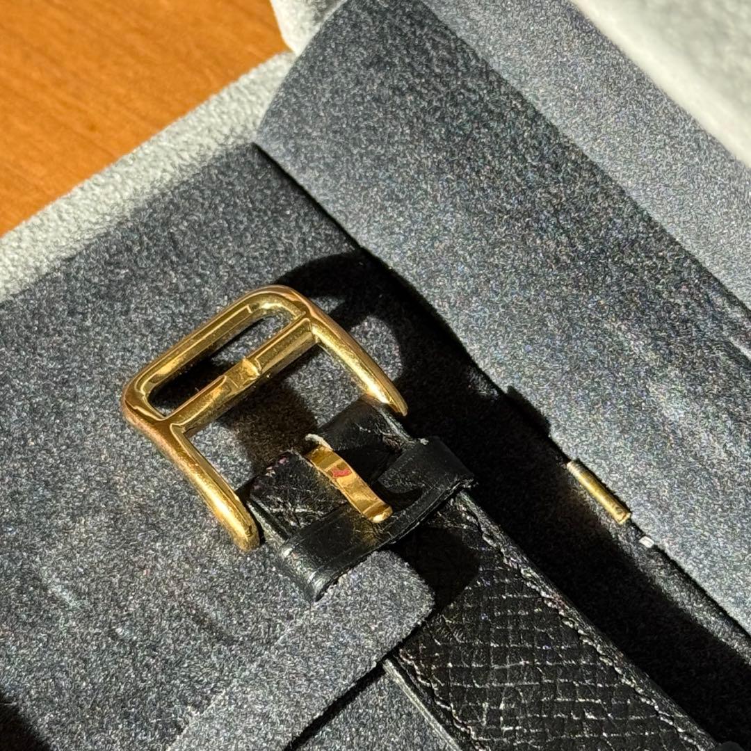[美品/]HERMES エルメス　Hウォッチ　ゴールド 箱付き