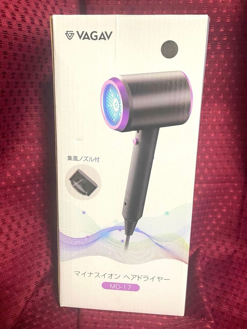 VAGAV マイナスイオン ヘアドライヤー MD-17