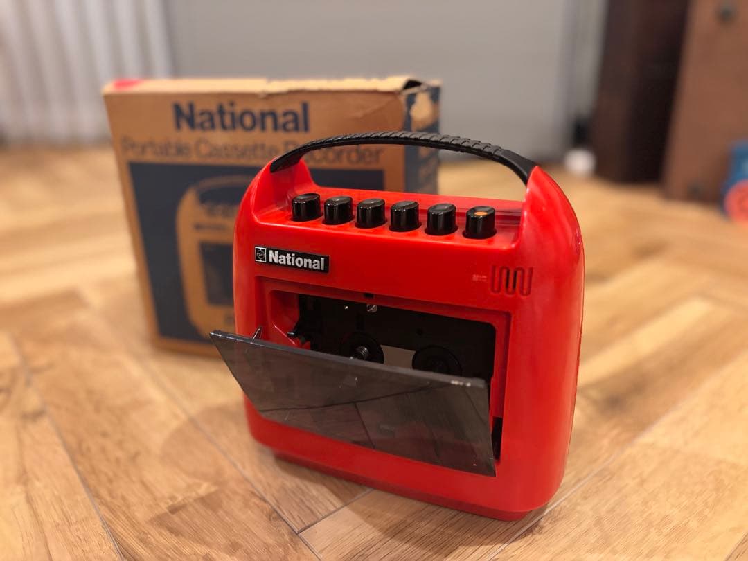 昭和レトロ National かぺっと RQ-304 実働 箱 説明書等付き