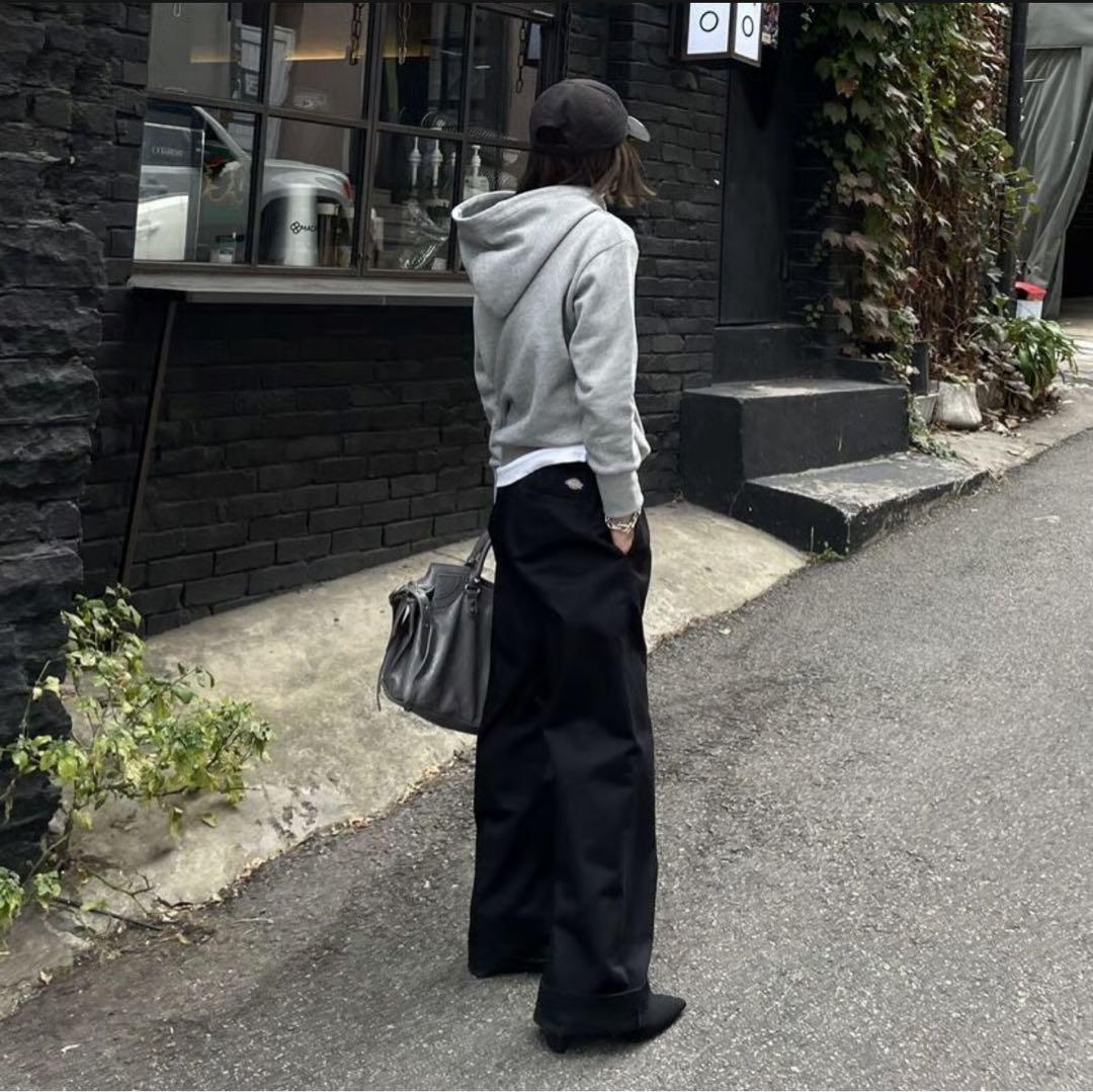 ok.soon×dickies wide chino pants 初期ロゴ入り