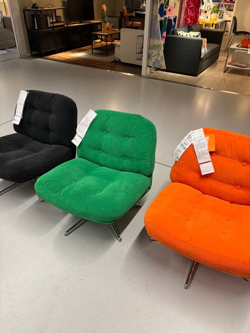 〔新品▼▲未開封〕IKEA ディヴリンゲ 1人掛けソファ回転パーソナルチェア