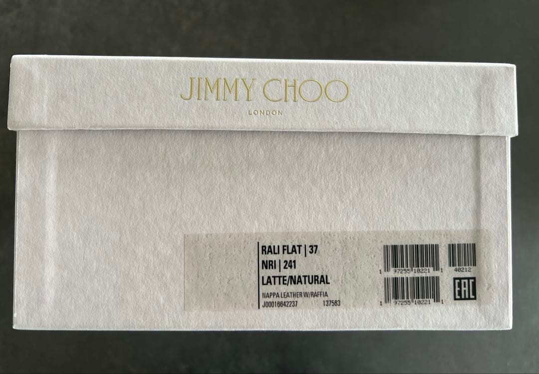 未使用　JIMMY CHOO RALI FLAT 37