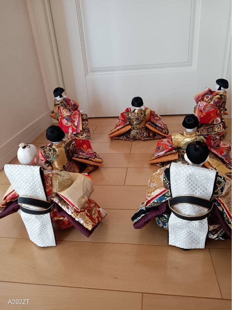 豪華絢爛　五人囃子＆右大臣・左大臣　雛人形セット