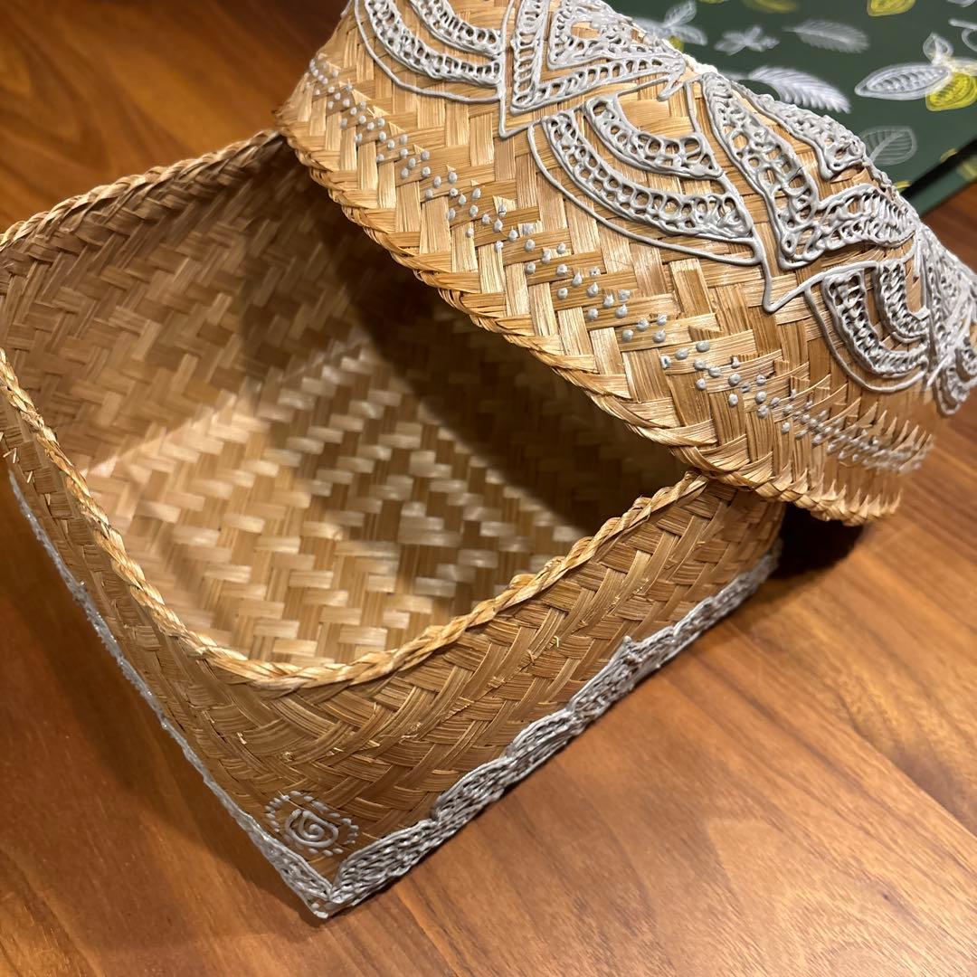 インドネシア館で購入したカゴ（M）