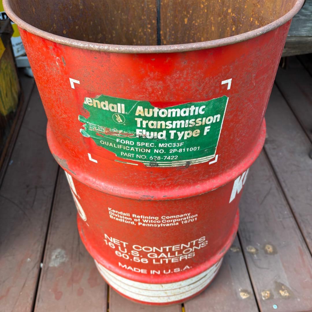 送料込み！USA VTGドラム缶 Kendall /16U.S.GALLONS