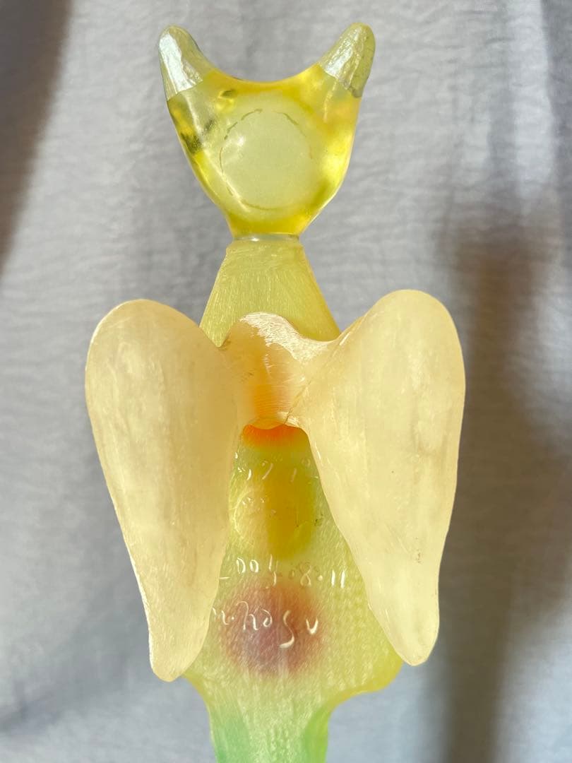 造形作家　ナスマサタカ　ビッグぷーちゃんエンジェル（イエローグリーン系）