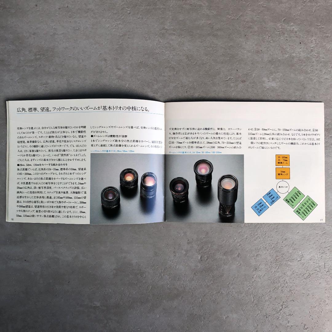 1980年前後のキャノンFDレンズガイドブック　超貴重品　昭和レトロ