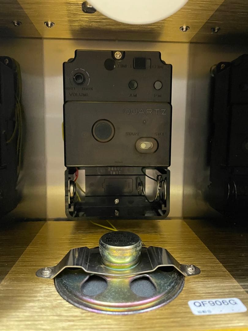 SEIKO セイコー クオーツ 置時計 母子像 置き時計 ゴールド 金色