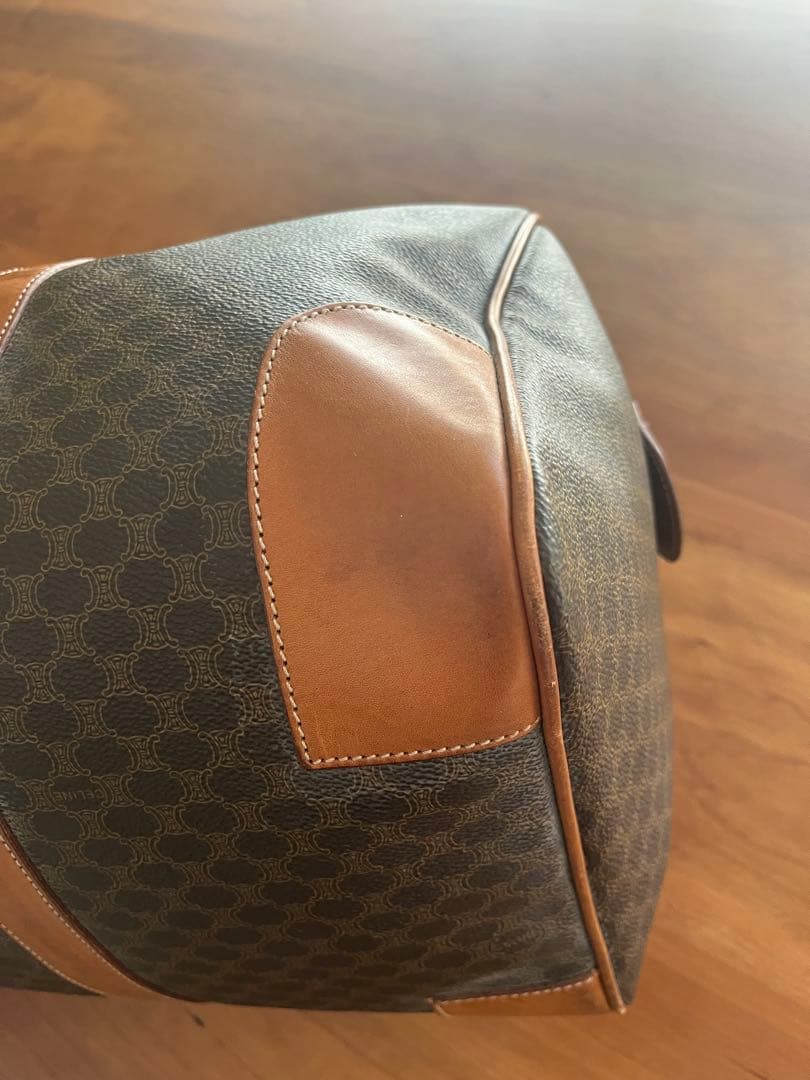 CELINE オールド セリーヌ マカダム ボストンバッグ ヴィンテージ