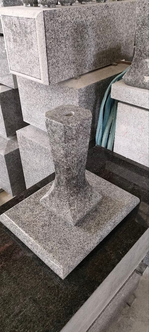 庵治石　一輪挿し③　香川県国内産　インテリア