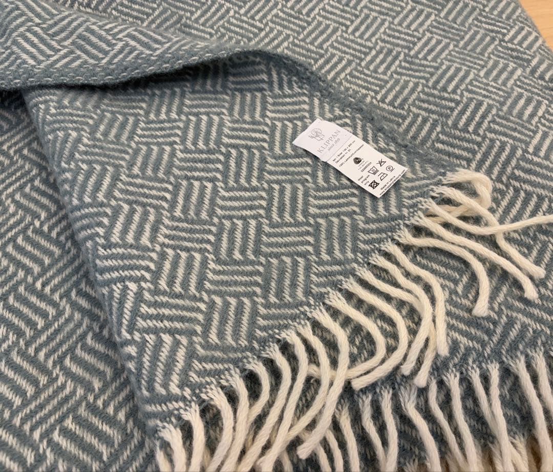 クリッパン KLIPPAN ブランケット ラムウール100％スローケット 未使用